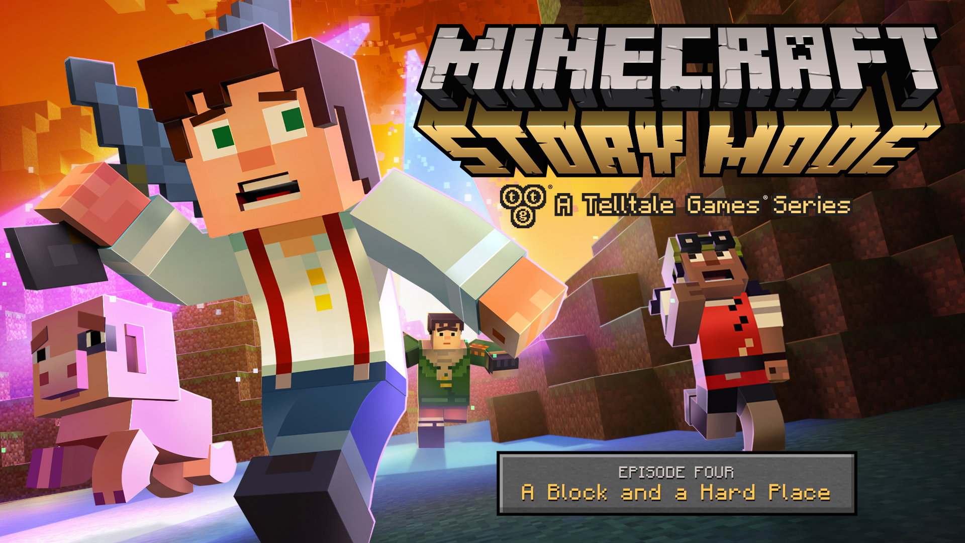 review-minecraft-story-mode-a-block-and-a-hard-place-player-hud