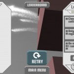 Race The Sun - Gameover/Level progression screen
