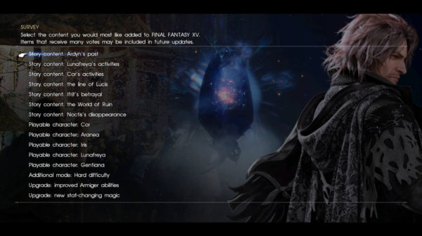 Final Fantasy XV — Survey