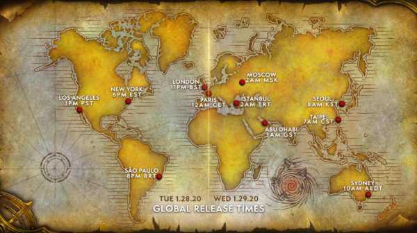 Warcraft III: Reforged — Global Release Times