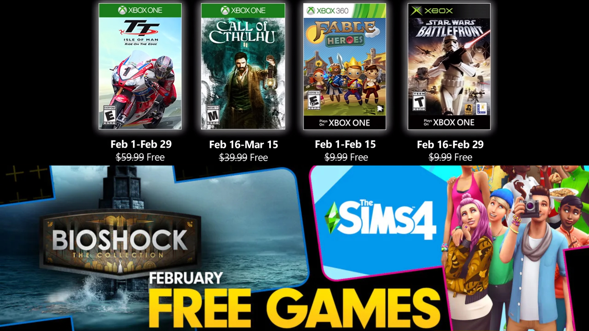 Free PlayStation & Xbox Video Games Coming February 2020 • Player HUD